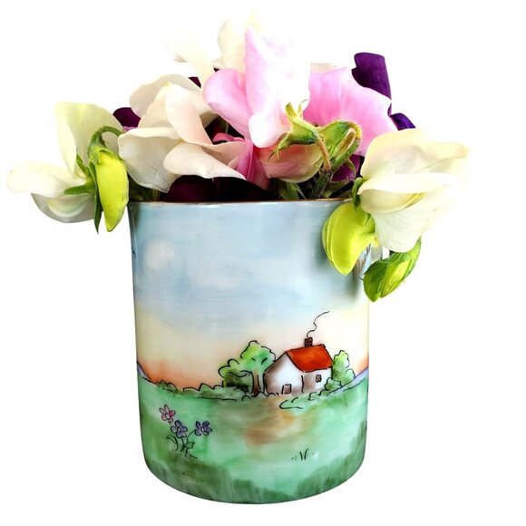 Vintage Hand Painted Porcelain Child's Cup Mug With Bunny Gift for Michael - Picture 2 of 11